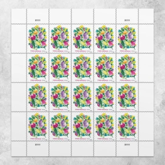 Wedding Blooms Stamps 024 / Two Ounce