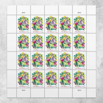Wedding Blooms Stamps 024 /  Two Ounce